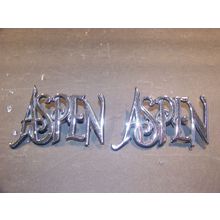 1976 77 78 79 80 DODGE ASPEN EMBLEMS OEM PAIR #4022355
