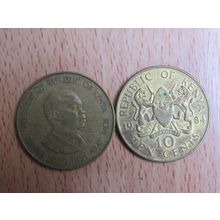 Kenya 1984 10 Cents Coin