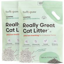 Tuft + Paw Really Great Cat Litter, Low Tracking Tofu Cat Litter, Clumping, Flus