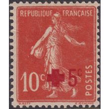 France 1914 10c+5c Red Cross Fund