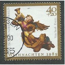 BERLIN -1989 40pf + 20 'CHRISTMAS' FINE USED (EBID44-925)