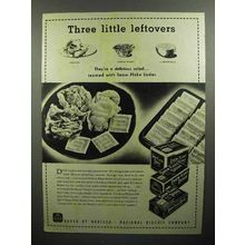 1945 Nabisco Snow Flake Sodas Cracker Ad - Leftovers