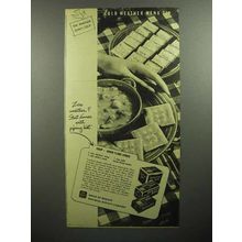 1945 Nabisco Snow Flake Sodas Cracker Ad - Menu Tip