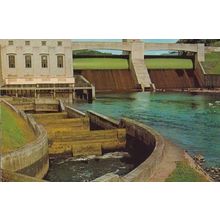 Pitlochry Hydro Electric Dam Perthshire New Salmon Ladder Rare Scottish Postcard