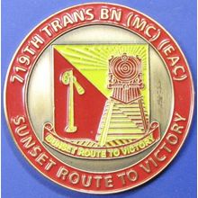 719th Transportaion Battalion. Challenge Coin. 1.50". 61b.