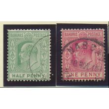 Bahamas Stamps Scott #44 To 45, Used