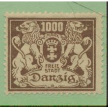 Danzig Stamp Scott #127, Mint Hinged