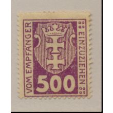 Danzig Stamp Scott #J12, Mint Hinged