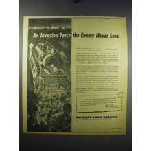 1943 Baltimore & Ohio Railroad Ad - An Invasion Force