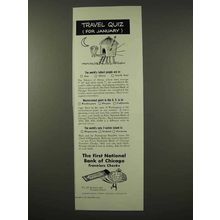 1956 The First National Bank of Chicago Ad - January