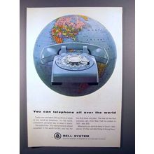 1964 Bell Telephone Ad - You Can Telephone All Over