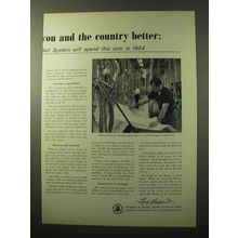 1964 Bell Telephone Ad - You and The Country Better