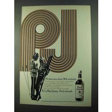 1969 Paul Jones Whiskey Ad - P.J. Goes Anywhere