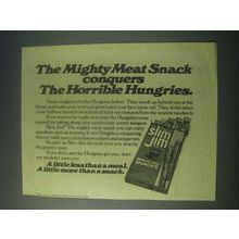 1977 Slim Jim Meat Snacks Ad - Conquers the Horrible Hungries