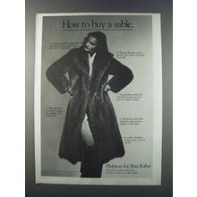 1981 Halston for Ben Kahn Furs Ad -How to Buy a Sable