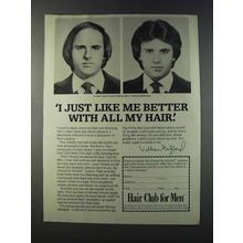 1981 Hair Club for Men Ad - I Just Like Me Better