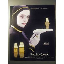 1985 Rado Watches Ad - The Art of Self Expression