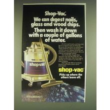 1985 Shop-Vac Wet Dry Vac Ad - We can digest nails, glass and wood