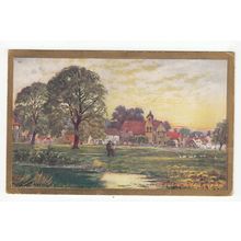 The Village Green Mitcham Postcard 1906 Surrey