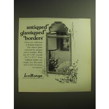 1974 La Barge Mirror Advertisement - Antiqued glassiqued borders