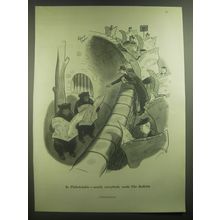 1946 The Bulletin Ad - cartoon by Richard Decker - In Philadephia