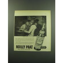 1949 Noilly Prat Vermouth Ad - Wine tasting from an old print