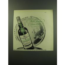 1949 Usher's Green Stripe Scotch Ad - World Famous since 1779