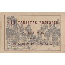 Barcelona 10 Tarjetas Postales Spanish Postcard Old Book
