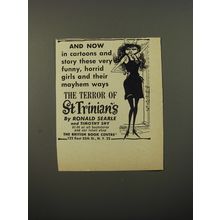 1954 The Terror of St Trinian's Book by Ronald Searle Advertisement
