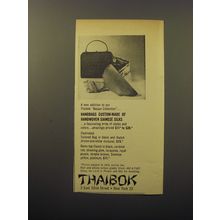 1960 Thaibok Tailored Bag and Dome Top Clutch Advertisement