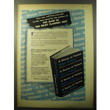 1960 Harper & Brothers Book Advertisement - A Sense of Values by Sloan Wilson