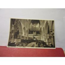 THE CHOIR, WELLS CATHEDRAL, SOMERSET unused vintage postcard by Harvey Barton =