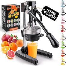 Zulay Kitchen Cast-Iron Orange Juice Squeezer - Easy-To-Clean, Heavy-Duty, Profe