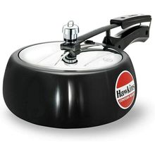 Hawkins 3.5 Litre Contura Black Pressure Cooker, Hard Anodised Inner Lid Cooker,