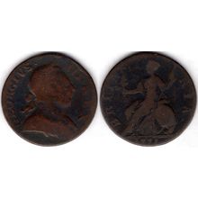 Great Britain. George III. Halfpenny/Token 1771. dy21073