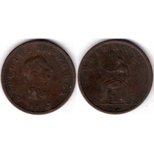 Great Britain. George III. Halfpenny 1807. dy21077