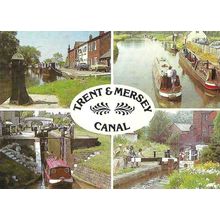TRENT & MERSEY CANAL Multi-View Postcard (Smith)