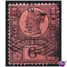 1887 SG208 6d Purple/Rose-Red Fine-Usd
