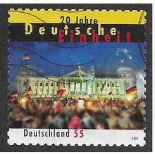 GER 2010 €0.55 (S/A) '20TH ANN REUNIFICATION OF GERMANY' FINE USED (EBID57-117)