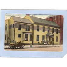 New Jersey Elizabeth Eginolf Nursery Street Scene w/Old Car~2749