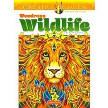 Creative Haven Wondrous Wildlife Coloring Book