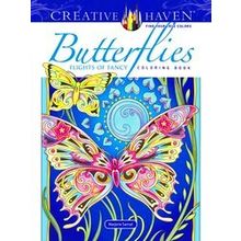 Creative Haven Butterflies Flights Of Fancy Coloring Book