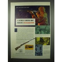 1955 Winchester Model 70 Rifle Ad - Lifetime Shooting