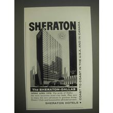 1959 Sheraton-Dallas Hotel Ad - Sheraton Coast to Coast in the U.S.A.