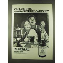 1973 Hiram Walker Imperial Whiskey Ad - Call On Good-Natured
