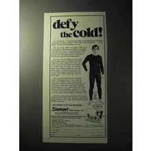 1977 Damart Underwear Ad - Defy the Cold