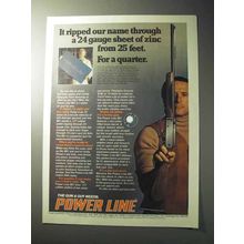1977 Daisy Power Line 881 Rifle Ad - Ripped Our Name