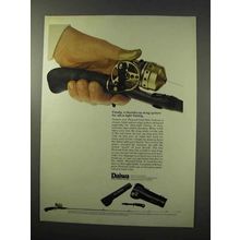 1977 Daiwa Minicast Gold Reel Ad - Thumbs-Up Drag