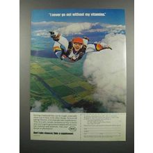 1983 Roche Vitamins Ad - I Never Go Out Without