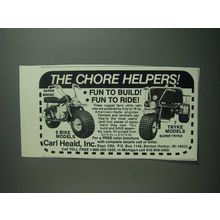 1984 Carl Heald Super Bronc and Super Tryke Ad - Chore